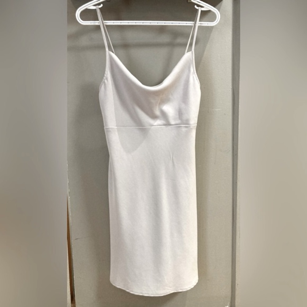 Forever 21 mini satin cowl neck dress